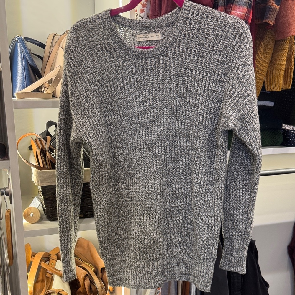 Abercrombie & Fitch Charcoal Knit Sweater